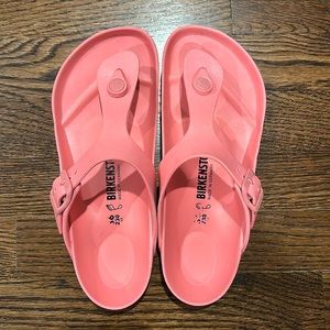 Birkenstock Gizeh Essentials, size 36 in Candy Pink